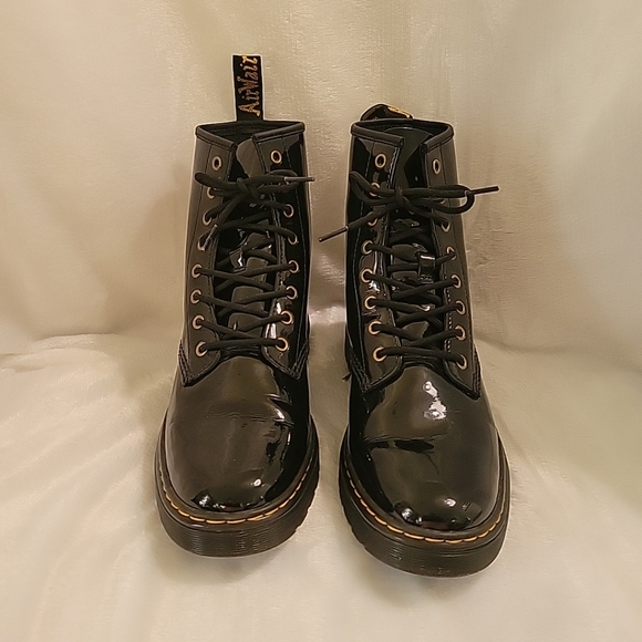 Dr. Marten's Zavala Boots Black Patent Leather Women's US11 EU43 - Picture 2 of 4